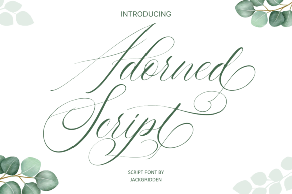 Adorned Script: Your Guide to an Elegant Wedding Font