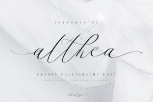Althea Script: The Calligraphy Font for Luxurious Designs