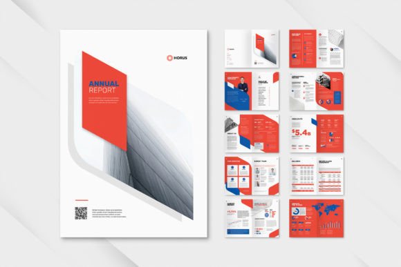 Annual Report Company Elegant Red: Your Template for Clarity