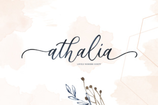 Athalia Script: A Luxury Modern Script Font for Designers