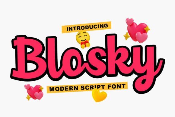 Blosky Script: Infusing Joy and Energy into Modern Design
