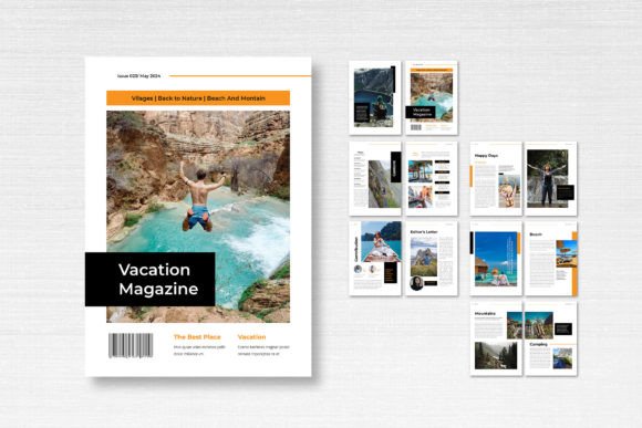 Designing Your Getaway: The Magazine Template – Vacation Theme
