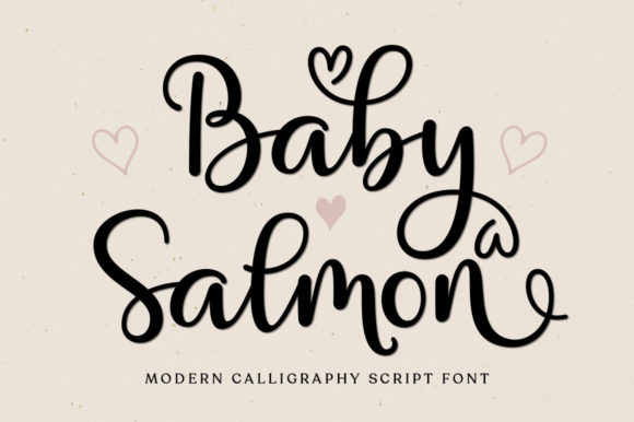 Infuse Romance and Luxury with Baby Salmon Script
