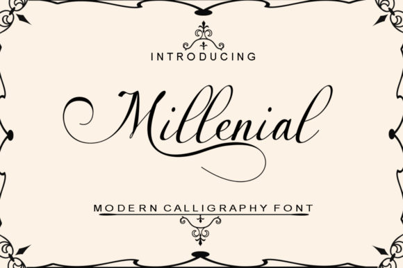 Millenial Script: The Modern Calligraphy Font with Character