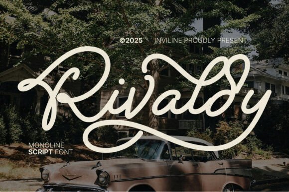 Rivaldy Monoline Script Pro: Vintage Style for Modern Brands