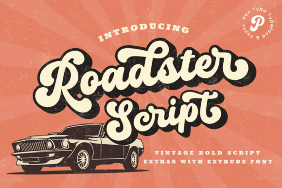 Roadster Script: A Bold Retro Font for Modern Designs