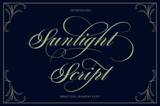 Sunlight Script: A Calligraphy Font for Elegant Design