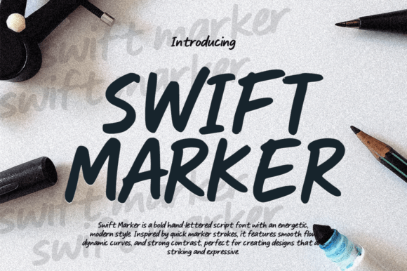 Swiftmarker Script: Bold Hand-Lettered Energy for Modern Designs