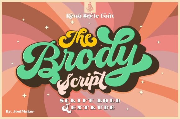The Brody Script: Unleashing Vintage Character in Modern Design